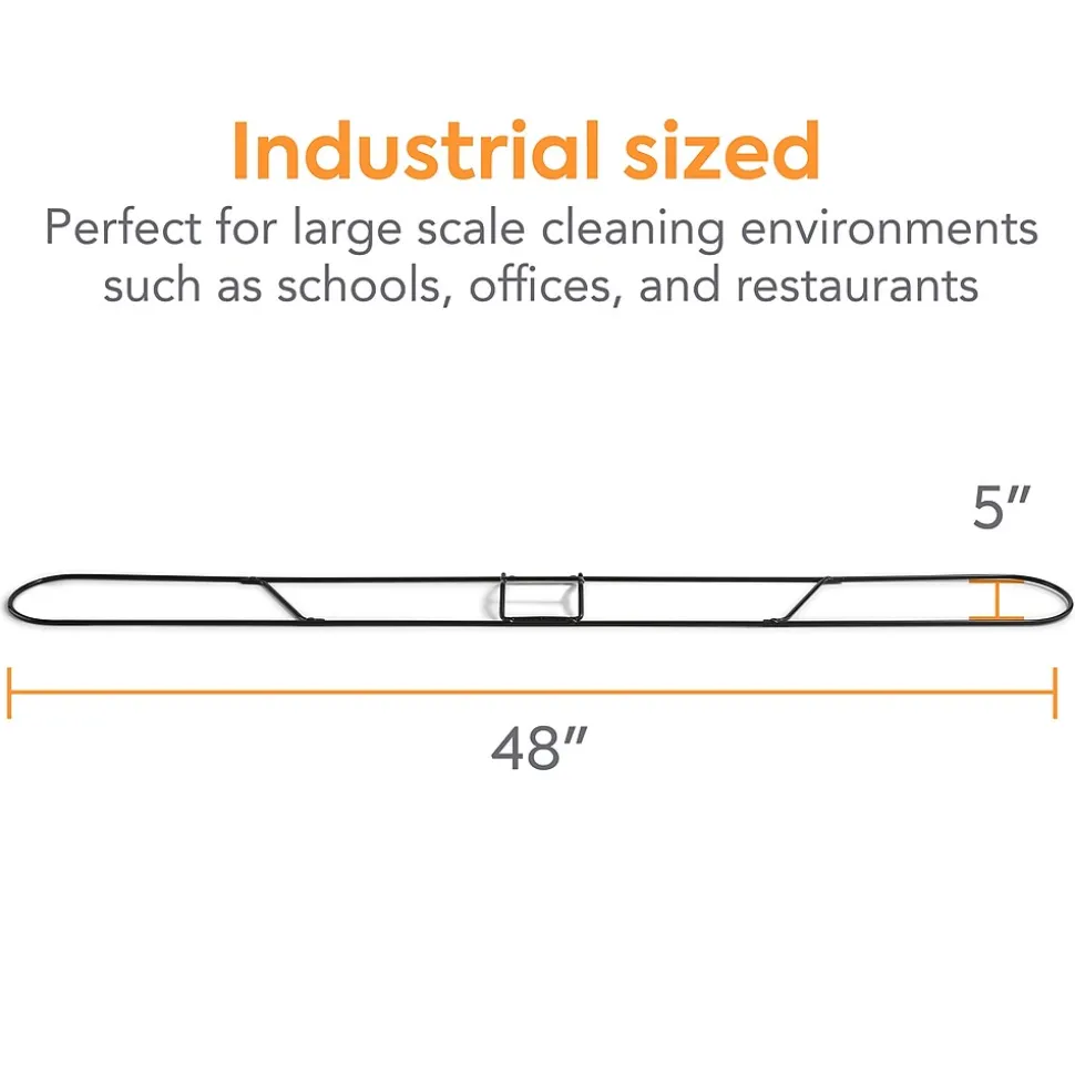 Coastwide Professional™ Dust Mop Frame, 48" x 5", Black (CW56766)