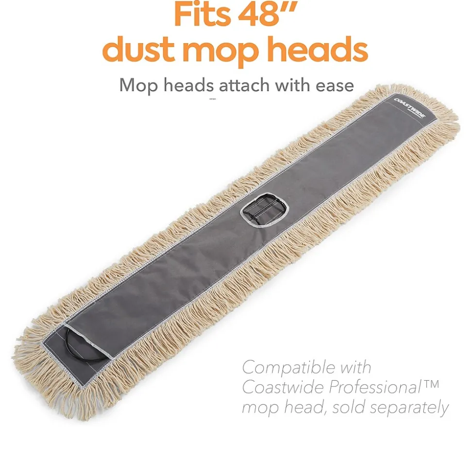 Coastwide Professional™ Dust Mop Frame, 48" x 5", Black (CW56766)