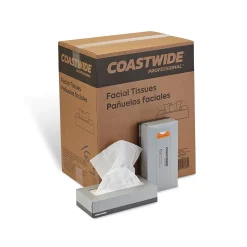 Coastwide Professional⢠Facial Tissue, 2-Ply, 100 Sheets/Box, 30 Boxes/Carton (CW57777)