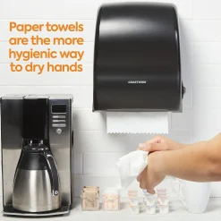 Coastwide Professional™ Hardwound Paper Towels, 1-Ply, 350 ft./Roll, 12 Rolls/Carton (CW21813)