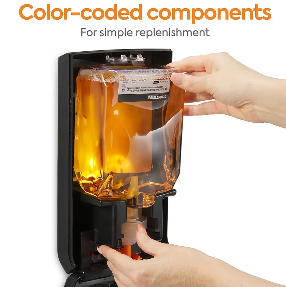 Coastwide Professional J-Series Antibacterial Foaming Hand Soap, Citrus, 1200 mL, 2/Carton (CWJSR-CIT)