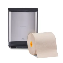 Coastwide Professional J-Series Automatic Hardwound Paper Towel Dispenser, Black/Metallic (CWJAHT-S-CC)