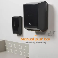 Coastwide Professional J-Series Automatic Hardwound Paper Towel Dispenser, Black (CWJAHT-B-CC)