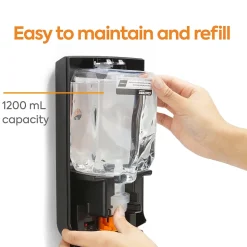 Coastwide Professional™ J-Series Wall Mounted Hand Soap Dispenser, Black (CWJMS-B-CC)