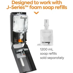 Coastwide Professional™ J-Series Wall Mounted Hand Soap Dispenser, Black (CWJMS-B-CC)