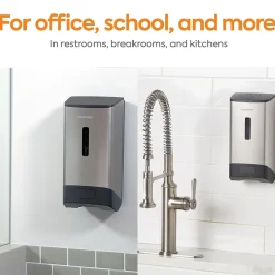 Coastwide Professional™ J-Series Automatic Wall Mounted Hand Soap Dispenser, Black/Metallic (CWJAS-S-CC)