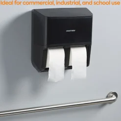 Coastwide Professional™ J-Series Quad Bath Tissue Dispenser, Black (CWJ4BT-B)