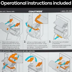 Coastwide Professional J-Series Manual Hardwound Paper Towel Dispenser, Black (CWJMHT-B-CC)