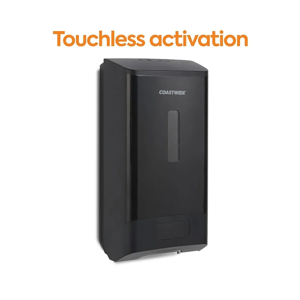 Coastwide Professional™ J-Series Automatic Wall Mounted Hand Soap Dispenser, Black (CWJAS-B-CC)