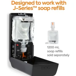 Coastwide Professional™ J-Series Automatic Wall Mounted Hand Soap Dispenser, Black (CWJAS-B-CC)