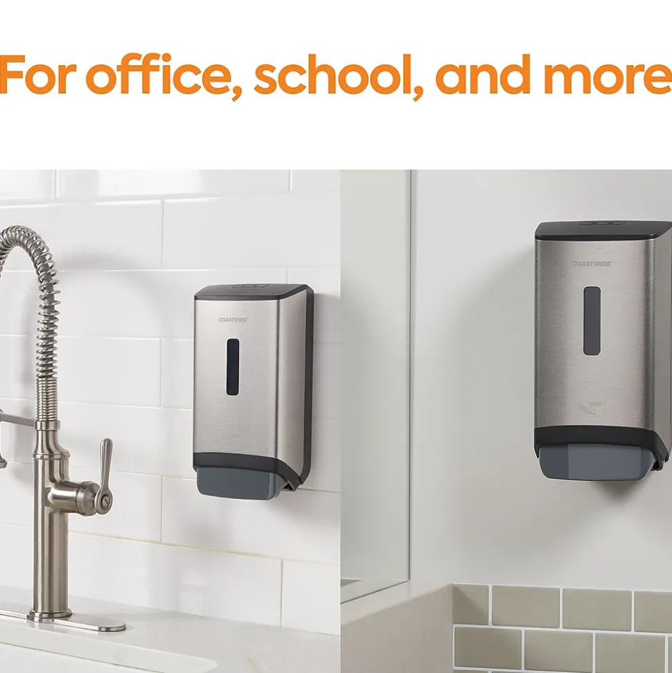 Coastwide Professional™ J-Series Automatic Wall Mounted Hand Soap Dispenser, Black (CWJAS-B-CC)