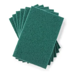 Coastwide Professional™ Medium Duty Scouring Pad, Green, 10/Pack (CW56787)