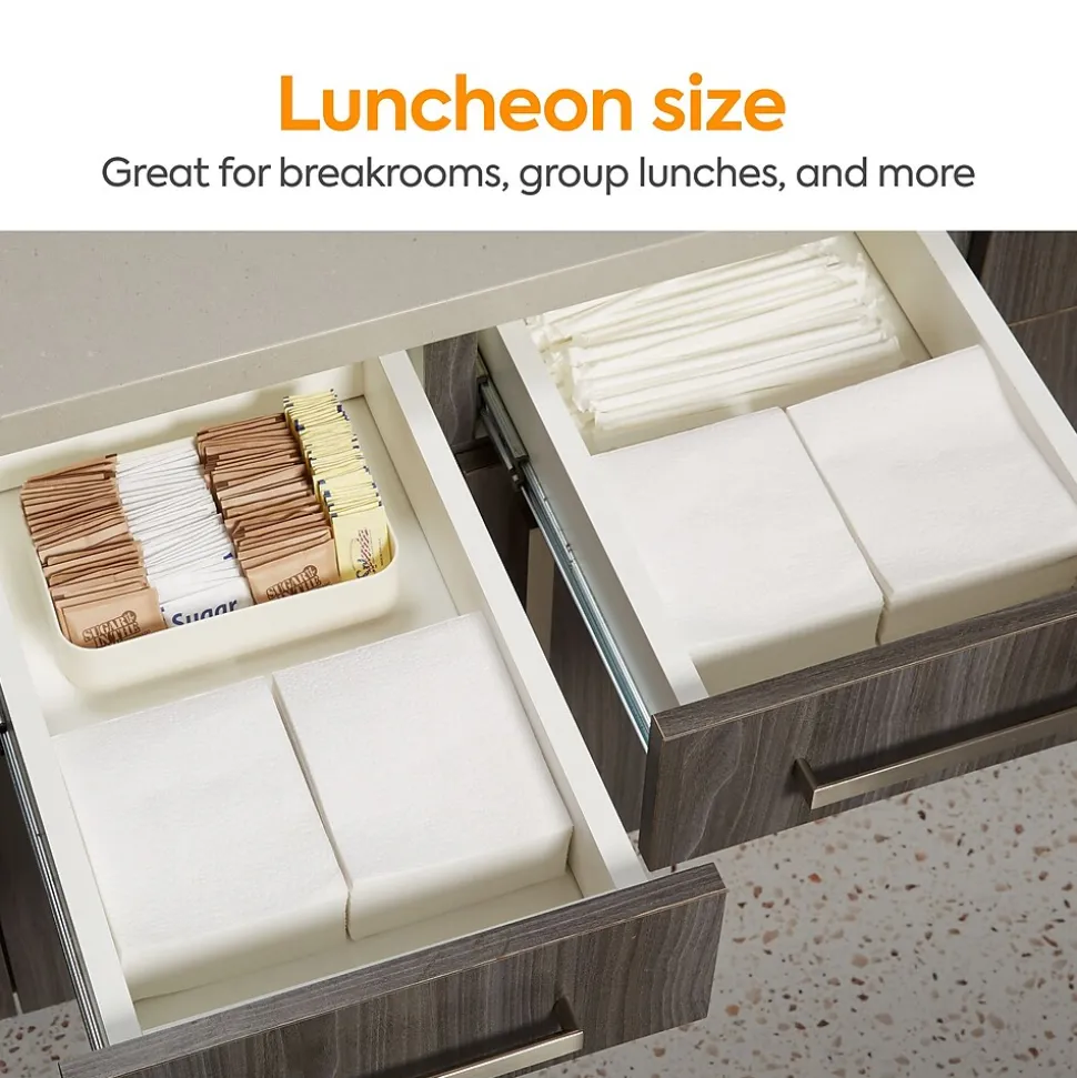 Coastwide Professional™ Recycled Napkin, 1-Ply, White, 400/Pack, 12 Pack/Carton (CW20179)