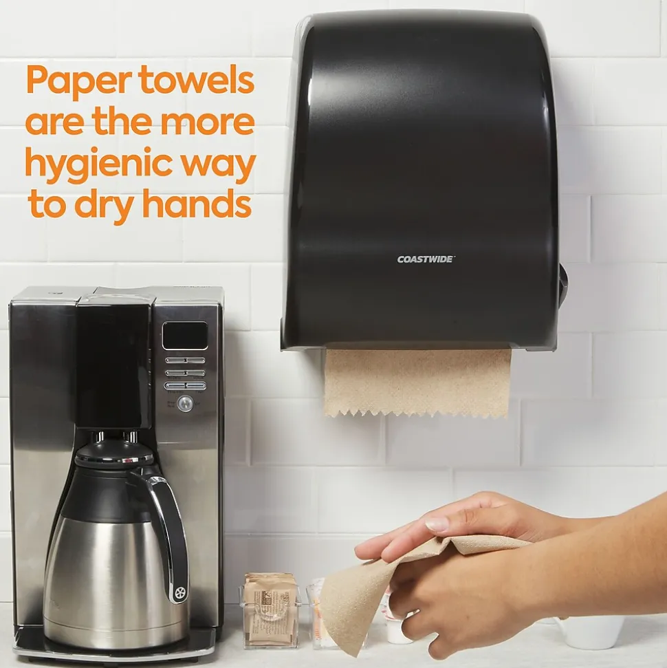 Coastwide Professional™ Recycled Hardwound Paper Towels, 1-Ply, 800 ft./Roll, 6 Rolls/Carton (CW20181)