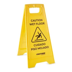 Coastwide Professional™ Safety Awareness Floor Sign, Yellow (CW21872)
