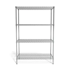 Coastwide Professional™ 4-Shelf Wire Unit, 48"W, Chrome (CW25474)
