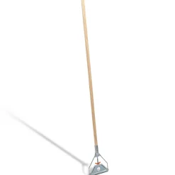 Coastwide Professional™60" Side Gate Wood Wet Mop Handle, Galvanized Metal Head (CW58007)