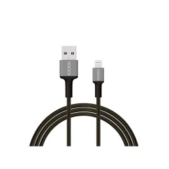 CODi 6' USB-A to Lightning Braided Nylon Charge & Sync Cable, Black (A01070)