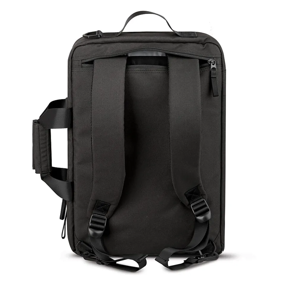 CODi Terra Laptop Hybrid Briefcase/Backpack, Black (TER305-10)