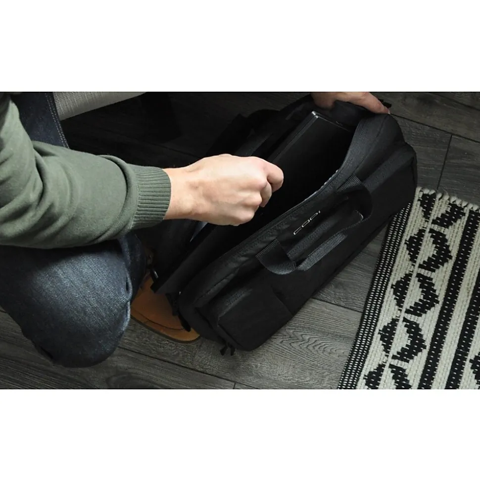 CODi Terra Laptop Hybrid Briefcase/Backpack, Black (TER305-10)