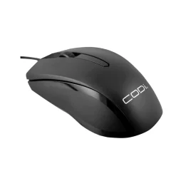 CODi Wired Ambidextrous Optical Desktop Mouse, Black (A05017)