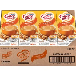 Coffee mate Hazelnut Liquid Creamer, 0.38 oz., 200/Carton (NES35180CT)