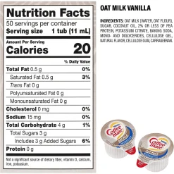 Coffee Mate Vanilla Almond Milk & Oat Milk Variety Pack, 200 Count, 4/Pack (600-00772)