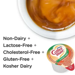Coffee mate Zero Sugar Hazelnut Liquid Creamer, .375oz., 50/Box (NES98468)