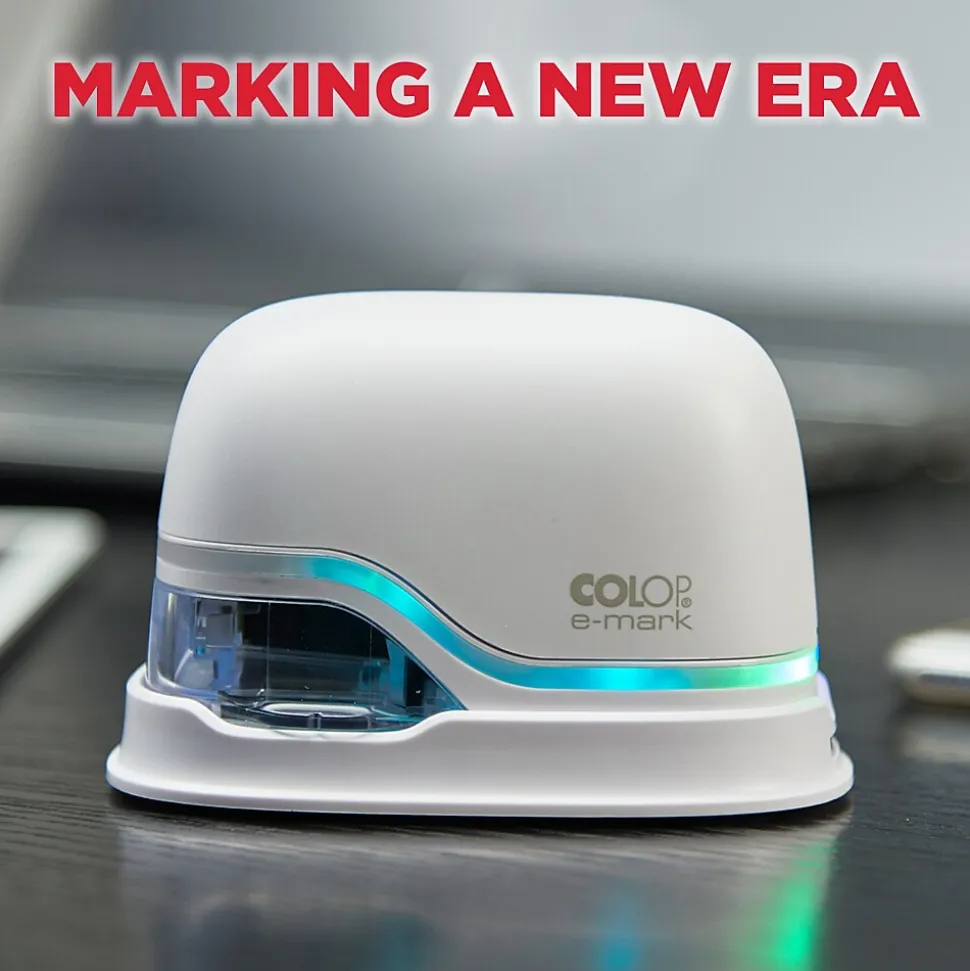 COLOP e-mark Electronic Digital Stamp and Marking Device, Cyan/Magenta/Yellow Ink (039201)