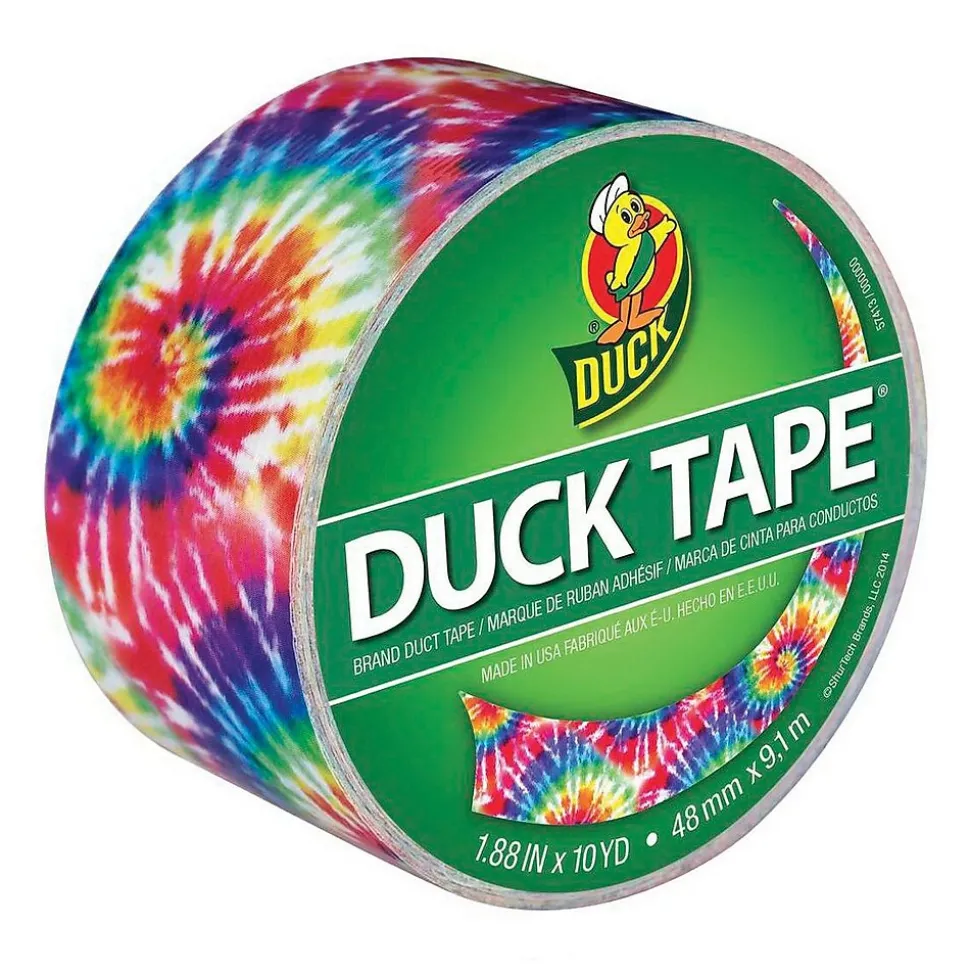 Colored Duct Tape, 1.88" x 10 Yds., 3" Core, Love Tie Dye