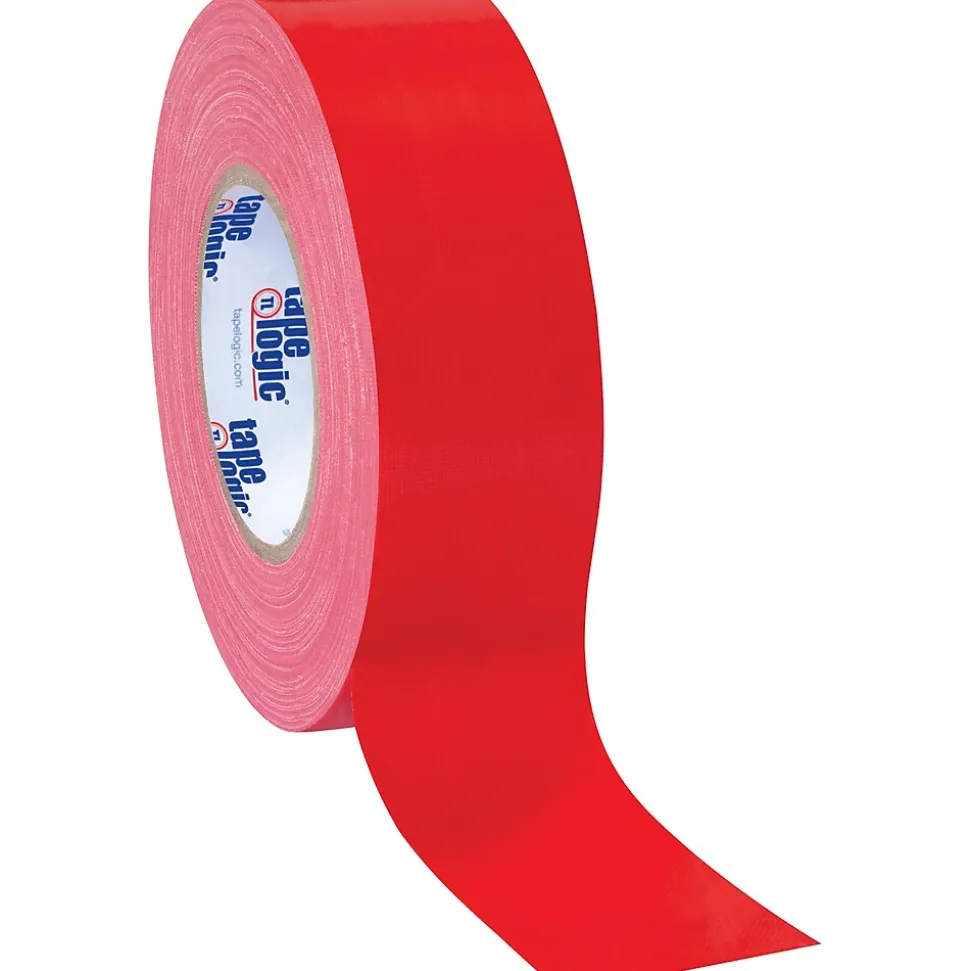 Colored Duct Tape, Red, 2" x 60 yards, 3/Pack