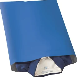 Colored Poly Mailers, Blue, 14-1/2 x 19