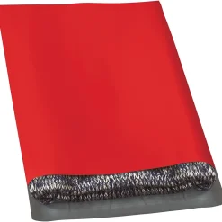 Colored Poly Mailers, Red, 12