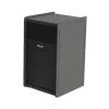 Commercial Zone EarthCraft Plastic Outdoor Trash Can, 32 Gallon, Gray/Black (71SLFR32-01560)