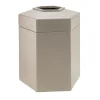 Commercial Zone Products® PolyTec Series 45gal Hex Waste Container, Beige (737202)
