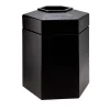 Commercial Zone Products® PolyTec Series 45gal Hex Trash Can, Black (737201)