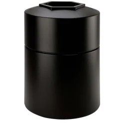 Commercial Zone Products® PolyTec Series 45gal Round Trash Can, Black (730101)