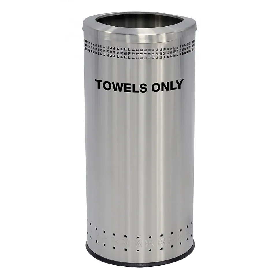 Commercial Zone Products® Precision Series® Imprinted Medium 25-Gallon Capacity Towel Bin (78282999)