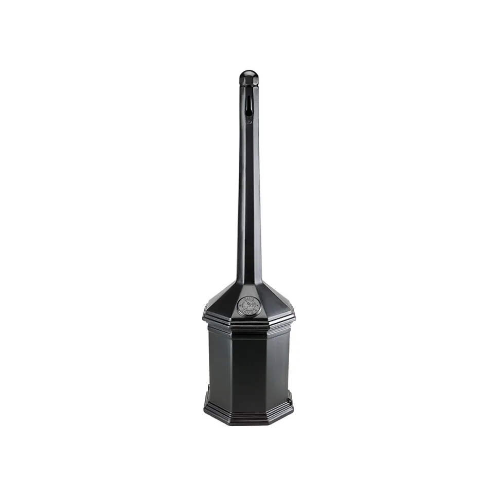 Commercial Zone Smokers' Outpost Site Saver Indoor Ash Urn, Black Polyethylene, 1.25 Gal. (710301)