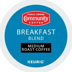 Community Coffee Breakfast Blend Coffee Keurig® K-Cup® Pods, Medium Roast, 24/Box (5000374324)