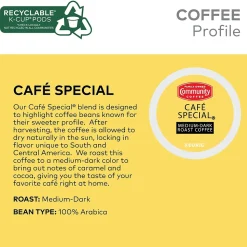 Community Coffee Cafe Special Coffee Keurig® K-Cup® Pods, Medium Dark Roast, 24/Box (5000374325)