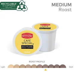 Community Coffee Cafe Special Coffee, Keurig K-Cup Pod, Medium-Dark Roast, 96/Carton (5000374325CT)