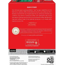 Community Coffee Cafe Special Decaf Coffee, Keurig K-Cup Pod, Medium-Dark Roast, 96/Carton (5000374327CT)