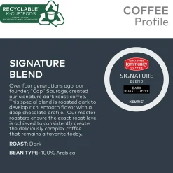 Community Coffee Signature Blend Coffee Keurig® K-Cup® Pods, Dark Roast, 96/Carton (5000374328CT)