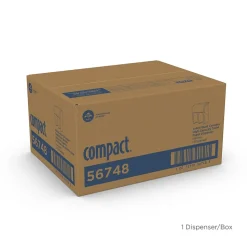 Compact 4-Roll Quad Coreless Toilet Paper Dispenser by GP PRO, Stainless Steel (56748)