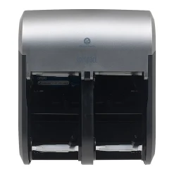 Compact 4-Roll Quad Coreless Toilet Paper Dispenser by GP PRO, Faux Stainless (56746A)