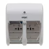 Compact 4-Roll Quad Coreless Toilet Paper Dispenser by GP PRO, White (56747A)