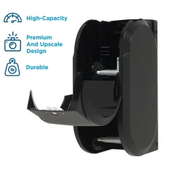 Compact® 2-Roll Vertical Coreless Toilet Paper Dispenser by GP PRO, Black (56790A)