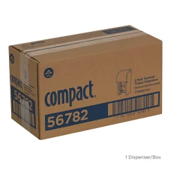 Compact 2-Roll Vertical Coreless Toilet Paper Dispenser by GP PRO, Stainless (56782)