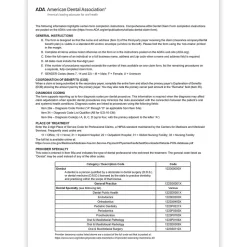ComplyRight 2024 ADA Dental Claim Forms, 2,500 Forms/Pack (20241)